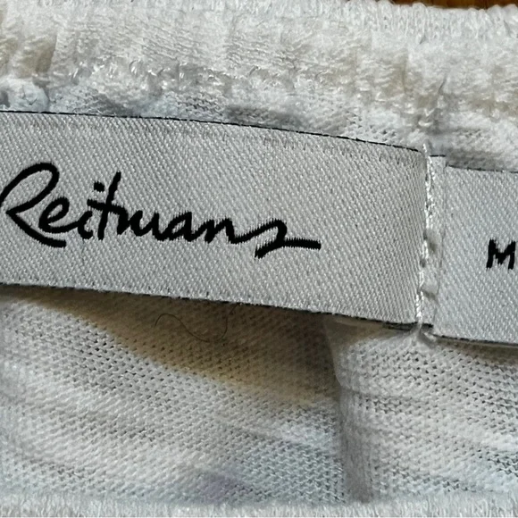 White Ruffle Off-Shoulder Blouse (Medium) Reitmans - Picture 6 of 9